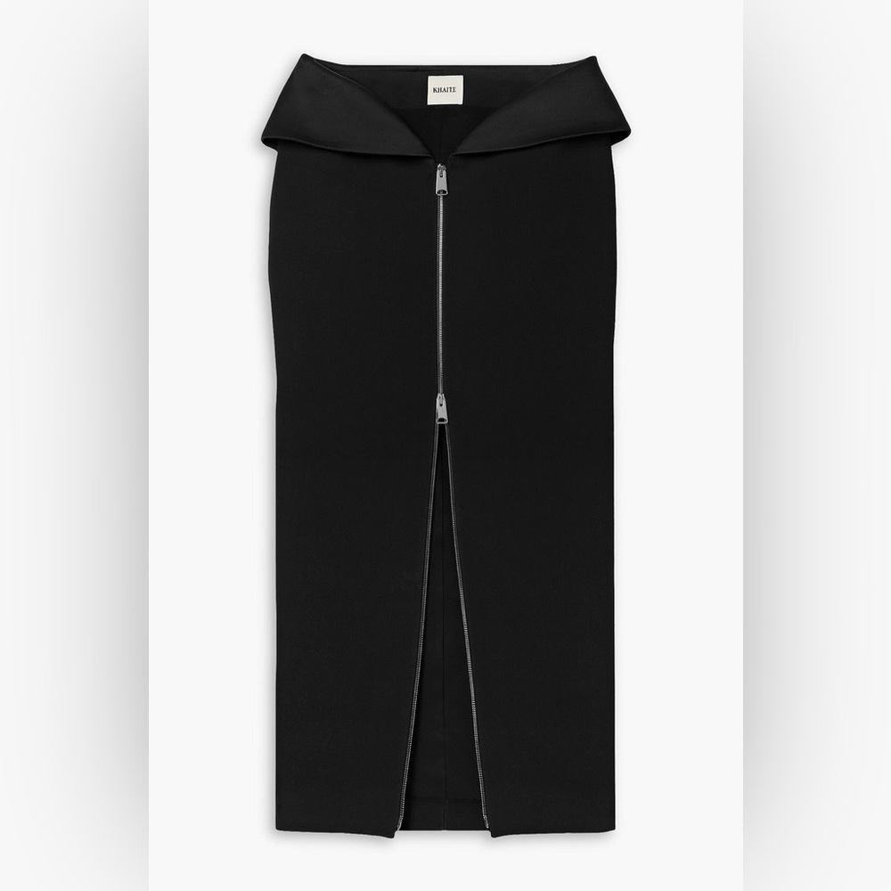 KHAITE Pepita crepe maxi skirt